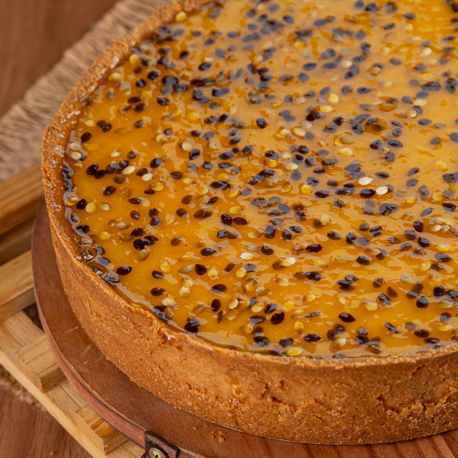 Torta Mousse de Maracujá e Bis